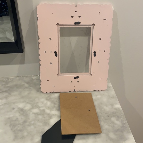 Shabby Chic Style 4”x6” 4x6 Photo Frame - Pretty Pink & Shimmery Photo Holder - Picture 8 of 14